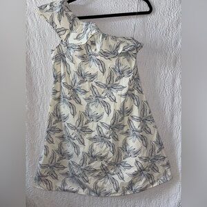 Banana Republic Floral Ruffle Details One Shoulder Midi Dress NWOT